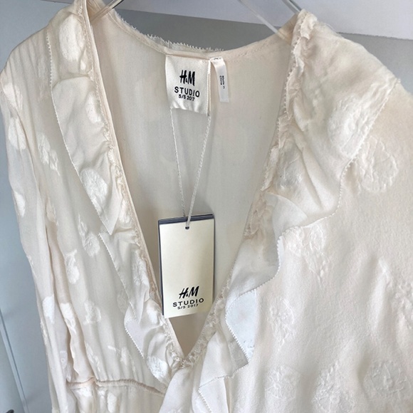 H&M Studio Collection 2017 Silk-Blend Dress size 12 - Picture 5 of 10